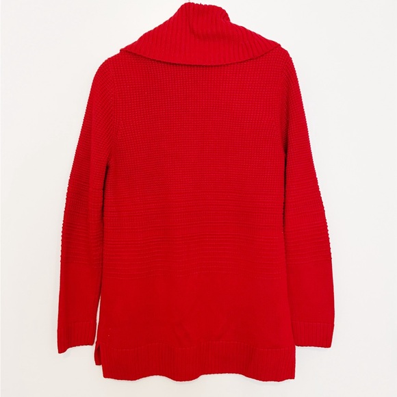 Calvin Klein Red Cowl Neck Sweater - Picture 3 of 3
